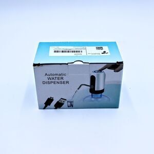 Electric Water Jug Pump USB Rechargeable Auto Dispenser for 2-5 Gallon White